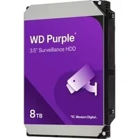 Abbildung von WD Purple interne Festplatte 8 TB (3,5 Zoll, für Überwachungskamera, AllFrame Technologie, 215 MB/s Lesen, 180 TB/Jahr Workloads, 256 MB Cache, SATA 6 Gbit/s, Dauerbetrieb) Violett