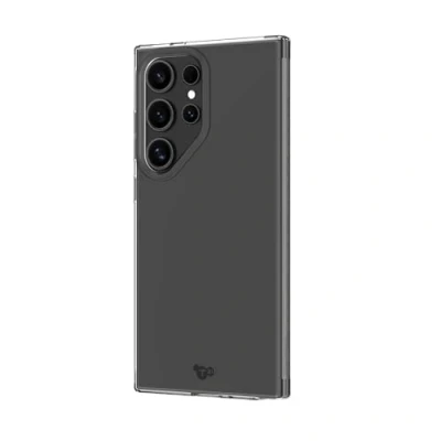 Abbildung von tech21 Evo Lite Clear Hülle für Samsung Galaxy S24 Ultra, Halbtransparent, Einfache Telefonhülle, TPU und Biologisch abbaubar, Fallschutz: 2,4m