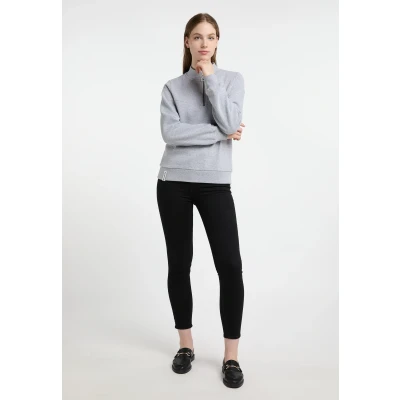Abbildung von DREIMASTER Maritim Damen Troyer M / Hellgrau Melange 70% Baumwolle 30% Polyester