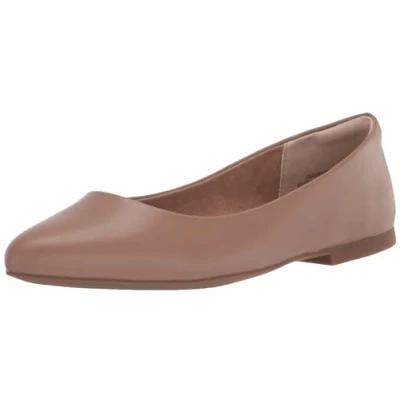 Abbildung von Amazon Essentials Damen Ballerinas mit spitzem Zehenbereich, Braun, 41 EU