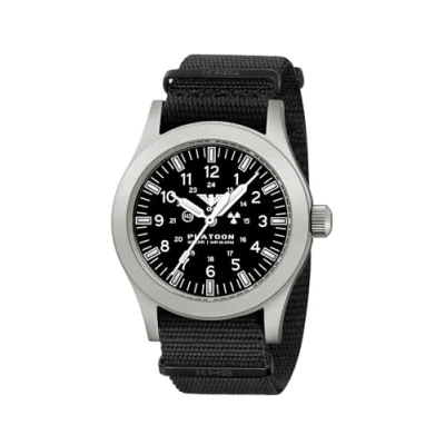 Abbildung von KHS PLASSF.NB Herrenuhr Platoon Solar Stahl Natoband Schwarz
