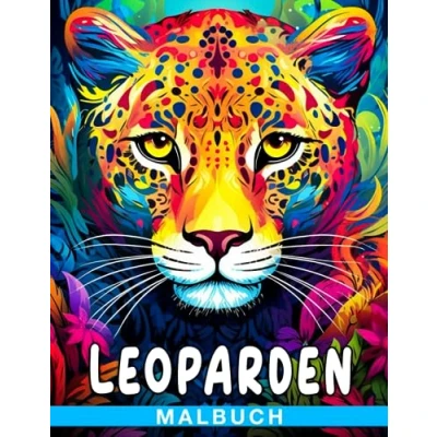 Abbildung von Leoparden Malbuch: 30 Seiten atemberaubender Leopard Illustrationen zum Ausmalen, perfekt für Jungen und Mädchen, ideal Geburtstage Weihnachtsgeschenke.