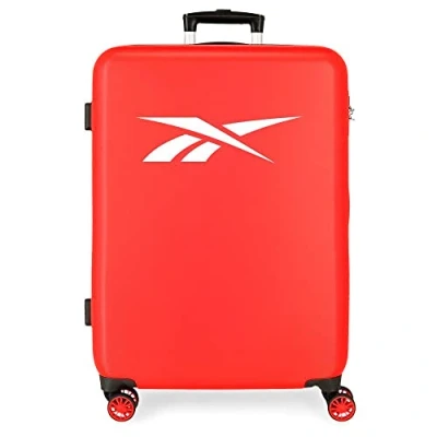 Abbildung von Reebok Portland Medium Koffer Rot 48x68x26 cm Starres ABS Seitliches Zahlenschloss 70L 3 kg 4 Doppelräder