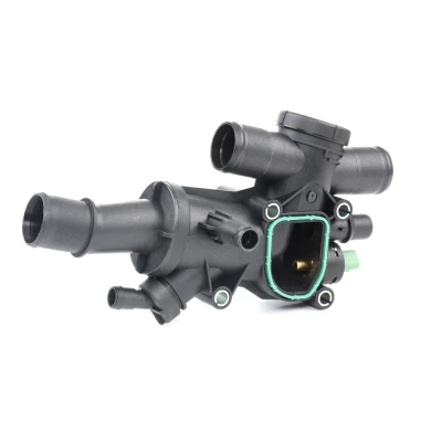 Abbildung von FEBI BILSTEIN 36180 Kühlwasserthermostat 83 mit Dichtung Temperaturschalter Kunststoff Gehäuse FORD: MONDEO 4 Turnier, KUGA 1, Galaxy Mk2 MPV
