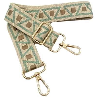 Abbildung von Verstellbarer Schultergurt für Taschen Grün Khaki, Taschengurte zum Wechseln, Taschengurt Breit mit Karabiner Gold, 80 130 cm Tragegurt Tasche Damen Schulterriemen, Handtasche, 3.8cm, 1111