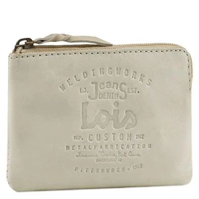 Abbildung von Lois Geldbeutel &amp; Schlüsseltasche Klein Schlüsseletui Leder Autoschlüssel Tasche Schlüssel Etui, Beig