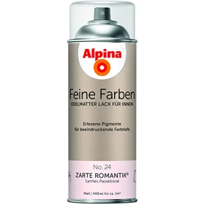 Abbildung von Alpina Feine Farben Sprühlacke No. 24 Zarte Romantik edelmatter Sprühlack für innen eine beeindruckende Farbtiefe geruchsarm &amp; schnelltrocknend 400ml