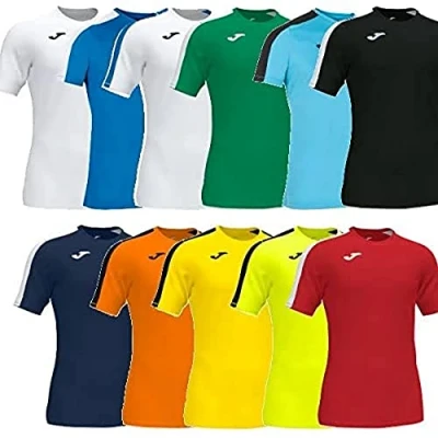 Abbildung von Joma Herren Academy T Shirt Set mit kurzen rmeln, Schwarz / Weiß, M EU