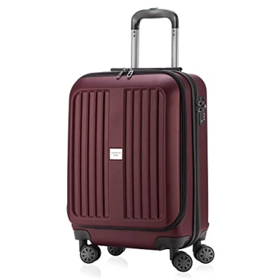 Abbildung von Hauptstadtkoffer X Berg Handgepäck Koffer Trolley Hartschalenkoffer, TSA, 55 cm, 42 Liter, Burgund