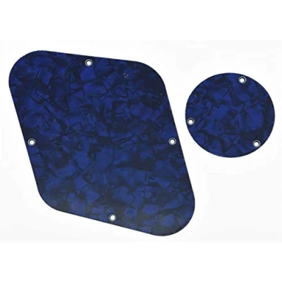 Abbildung von Dopro LP Schaltplatte für hintere Steuerplatte, Hohlraumabdeckung, USA Gibson Les Paul Blue Pearl