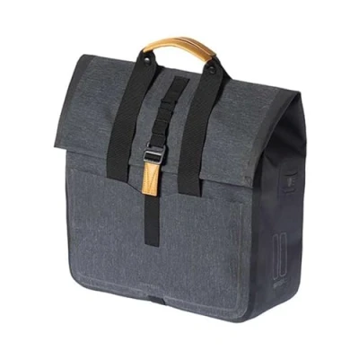 Abbildung von Fahrradtasche Basil Urban Dry Shopper 20 Liter 34 X 16 48 Cm Mattschwarz