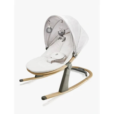 Abbildung von Kinderkraft ELSU Babywippe 2in1 ab Geburt, Hüpfstuhl für Babys Neugeborene 0 9 kg, 2 Spielzeuge zur Aktivierung, Verstellbarer, Leicht, Weiches Material, Grau