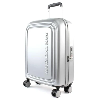 Abbildung von Mandarina Duck Unisex Logoduck + Trolley Cabin P10szv54 Gepäck Koffer, Silber, 40x55x20(LxHxW)