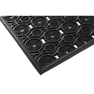 Abbildung von Fußmatte Gummimatte Schmutzfangmatte Türmatte Gummi Anti Rutsch Fußabtreter Eingangsmatte rutschfest Noppen (Gazele 40 x 60 cm)