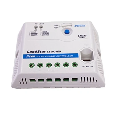 Abbildung von EPEVER® PWM Laderegler 30A 12/24V,Solar Charge controller mit USB Anschluss,LS3024EU