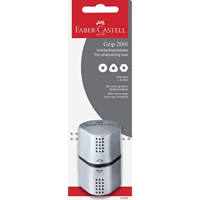 Abbildung von Faber Castell Dreifachspitzdose Grip 2001 silber