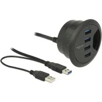 Abbildung von USB HUB 62868 Delock 4 Port USB3.0 Tischeinbau