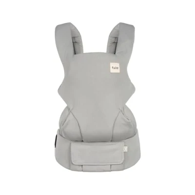 Abbildung von Tula Explore Mesh Babytrage für Neugeborene ab Geburt, 3 in 1 Baby Tragetasche mit Rückenpanel, Bauchtrage Rückentrage, Overcast