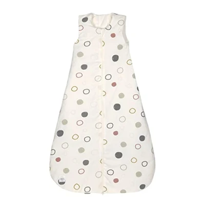 Abbildung von LÄSSIG Baby Ganzjahres Schlafsack ohne Ärmel unisex/Sleeping Bag Interlock Circles offwhite, Größe 74/80 7 12 Monate