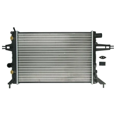 Abbildung von THERMOTEC D7X052TT Kühler, Motorkühlung Aluminium, Kunststoff für Fahrzeuge ohne Klimaanlage 382 540 23 Automatikgetriebe Kühlrippen mechanisch gefügt
