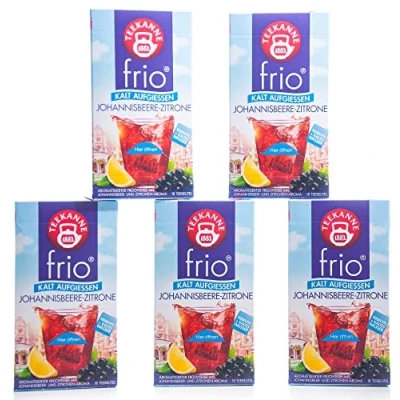 Abbildung von Teekanne frio Johannisbeere Zitrone, 5er Pack (5 x 45 g)
