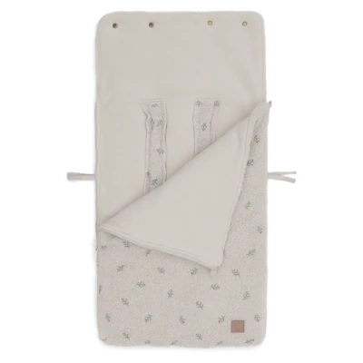 Abbildung von Jollein Fußsack Teddy Lovely Für Babyschale Kinderautositz Gruppe 0+ und Kinderwagen 3 Punkt 5 Gurt