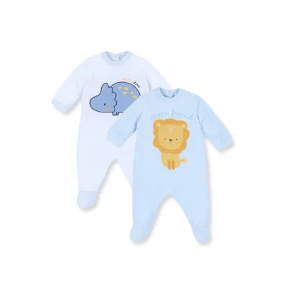 Abbildung von Chicco SET 2 Pieces Strampler für Kinder, Größe: 68, Light blue