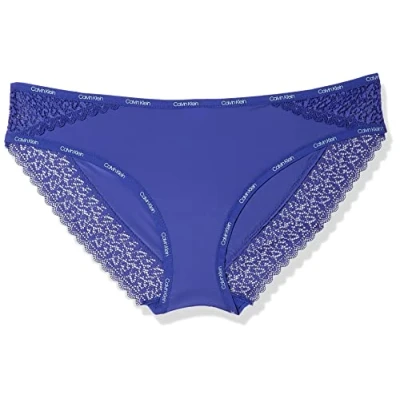 Abbildung von Calvin Klein Damen Slip Bikini Form mit Spitze, Clematis, XS