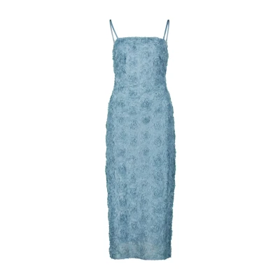 Abbildung von zero Abendkleid mit 3D Blumen weiteres Detail