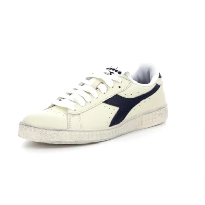 Abbildung von Diadora GAME Waxed Unisex Sneaker low, Größe: 42, White/blue caspian sea Leder