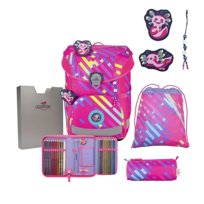 Abbildung von DerDieDas ErgoFlex Easy NEON Set Punkie Schulrucksack