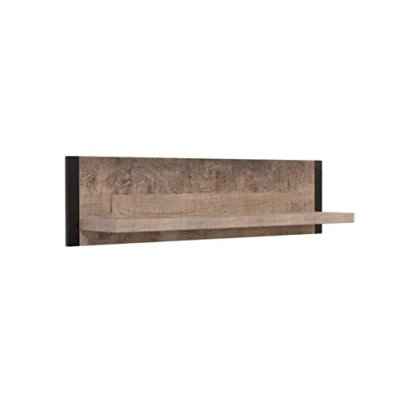 Abbildung von trendteam smart living Wandboard Bücherleiste Bücherregal Wohnzimmer Emile Aufbaumaß (BxHxT) 110 x 28 23 cm Farbe Tabak Eiche mit Matera 2029483C5