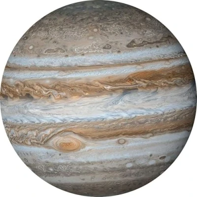 Abbildung von Komar Vliestapete &quot;Jupiter&quot;, 125x125 cm (Breite x Höhe), rund und selbstklebend