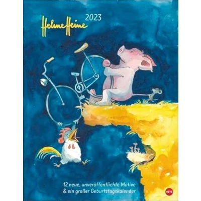 Abbildung von Helme Heine Edition Kalender 2023. Liebevoll illustrierter Wandkalender mit unveröffentlichten Motiven von und seinen Freunden. 34x44 cm. Hochformat