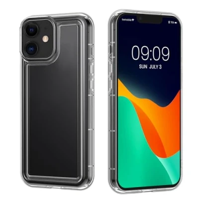 Abbildung von kwmobile Hülle kompatibel mit Apple iPhone 11 TPU Handyhülle Luftpolster Bumper Case in Transparent
