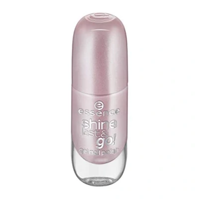 Abbildung von essence cosmetics shine last &amp; go! gel nail polish, Gellack, Nagellack, Nr. 06 frosted kiss, pink, gelig, glänzend, ohne Aceton, vegan, Mikroplastik Partikel frei (8ml)