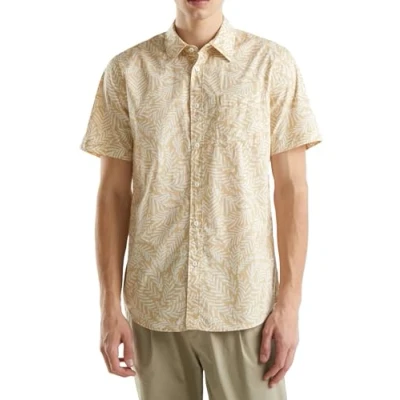 Abbildung von United Colors of Benetton Short Sleeve Patterned Hemd, Herren, Größe: Small, Beige