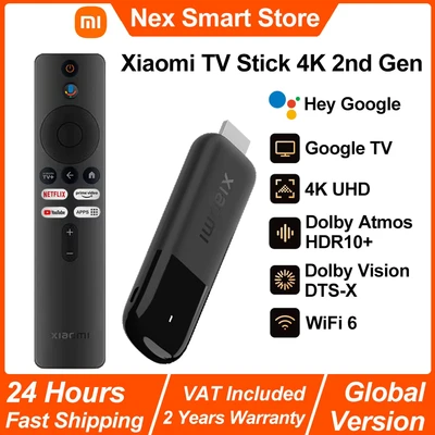 Abbildung von 2025 Xiaomi TV Stick 4K 2nd Gen, Google TV, WiFi 6 Portable Streaming Media, Netflix Assistant, Smart Dongle BT5.2