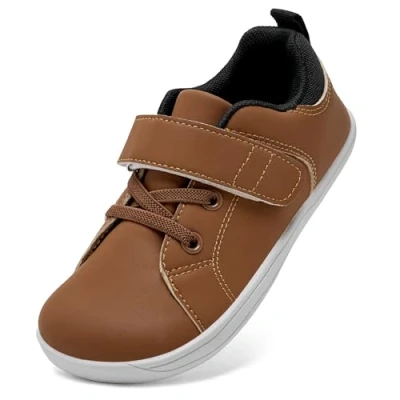 Abbildung von IceUnicorn Kinder Barfußschuhe Barfuß Sneaker Jungen Mädchen Walking Schuhe Kleinkind Barfussschuhe Minimalistische(Dunkelbraun, 24EU)