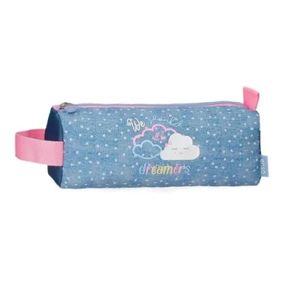 Abbildung von Enso Dreamer Federmäppchen, rund, blau, 22 x 8,5 8 cm, Polyester von Joumma Bags, Rundes Etui