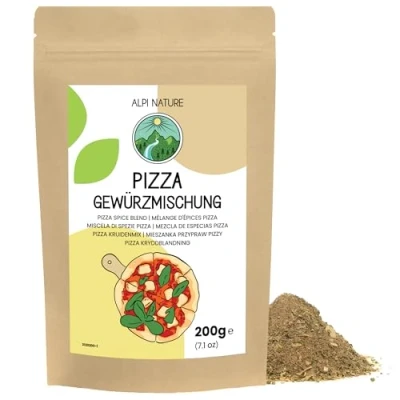 Abbildung von Pizza Gewürz 200g von Alpi Nature, Gewürzmischung, italienische Gewürze, Kräuter, Kräuter Gewürze für Sauce und Spezialitäten