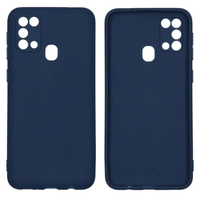 Abbildung von Samsung Galaxy M31 Hülle Silikon iMoshion Soft Case/Backcover Handyhülle Dunkelblau