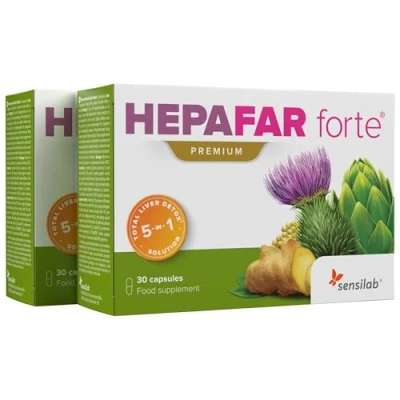 Abbildung von Mariendistel Artischocke Löwenzahn Komplex Vitamin E, Phospholipide Innovative Patentierte Formel mit Hoher Bioverfügbarkeit 60 Kapseln Hochdosiert Hepafar Forte Premium Sensilab