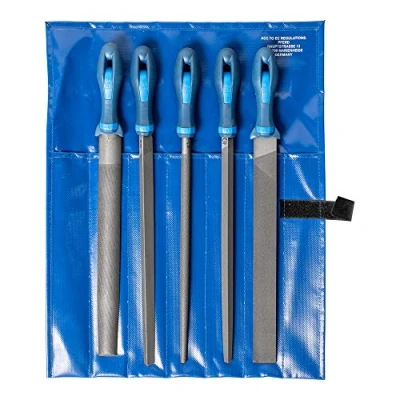 Abbildung von PFERD 11800552 Feilen Satz 300mm Flachstumpffeile, Dreikantfeile, Vierkantfeile, Halbrundfeile, Rundfeile
