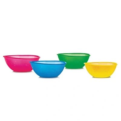 Abbildung von Nuby Breischalen Set für Kleinkinder 4er Pack 360ml BPA frei Robust 9+ Monate