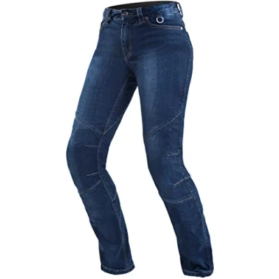 Abbildung von SHIMA Damen Blue 28 SANSA JEANS Denim Modern mit Protector Classic Duralid Motorradhose für Frauen 26 32 Blau, EU
