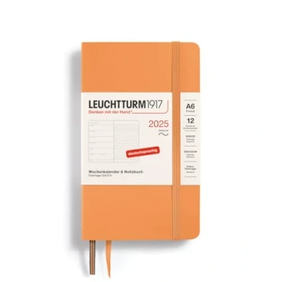Abbildung von LEUCHTTURM1917 370530 Wochenkalender &amp; Notizbuch Pocket (A6) 2025, Softcover, Apricot, Deutsch