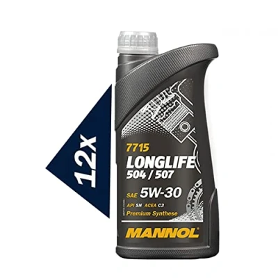 Abbildung von 12x 1l, MANNOL 7715 Longlife 5W 30 504/507 229.51 C3 DPF Motoröl