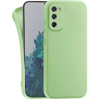 Abbildung von MyGadget Hülle kompatibel mit Samsung Galaxy S20 FE robuste Handyhülle TPU Case Slim Silikonhülle Back Cover Kratzfest Schutzhülle Matt Grün