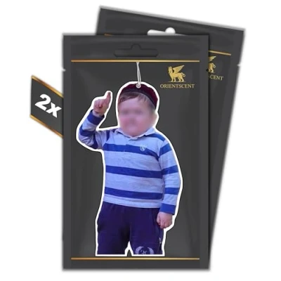 Abbildung von 2er Set ALHAMDULILLAH MOTIV Duftbaum Luftfrischer automatischer Duftspender fürs Auto lustig tuning Car Air freshener Duftanhänger Auto, (OCEAN PARADISE, 2 Stück)